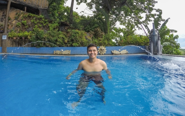 Swimming at the Infinity Pool